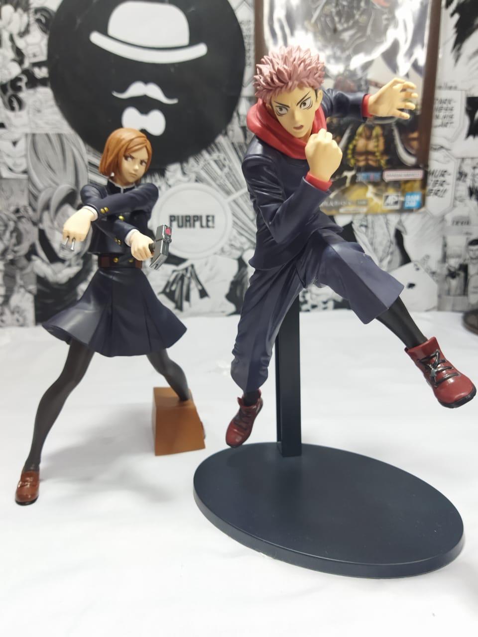 Itadori Yuji and Nobara Kugisaki Battle Pose Figure Set | Authentic Jujutsu Kaisen Collectible
